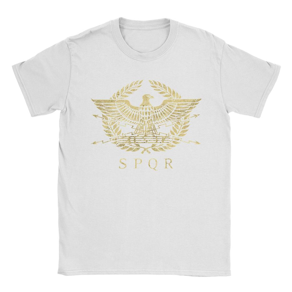 SPQR Roman Eagle T Shirt Men Cotton Creative TShirt Crew Neck  Tee Shirt Short Sleeve Clothes Gift Idea