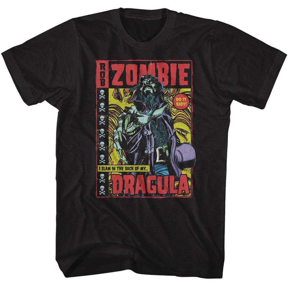 Rob Zombie Dragula Comic Cover Do It Baby Men s T Shirt Shock Rock White Zombie S разноцветный