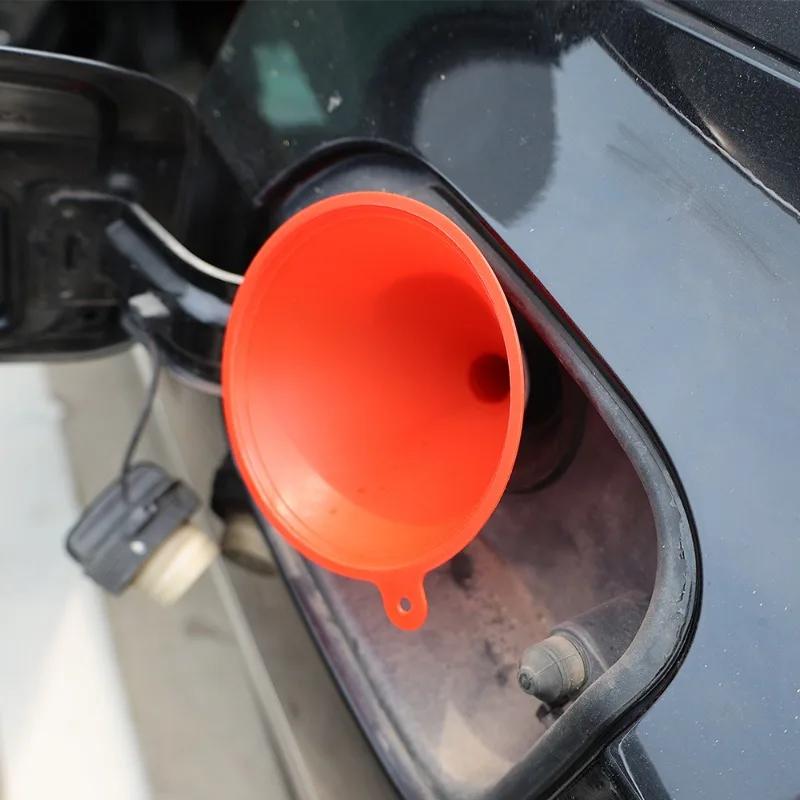 4 ks/sada univerzálního plastového trychtýře do auta a motocyklu, opravy benzínového motorového oleje, plnící nástroje, bezpečný kuchyňský trychtýř pro přenos kapalin