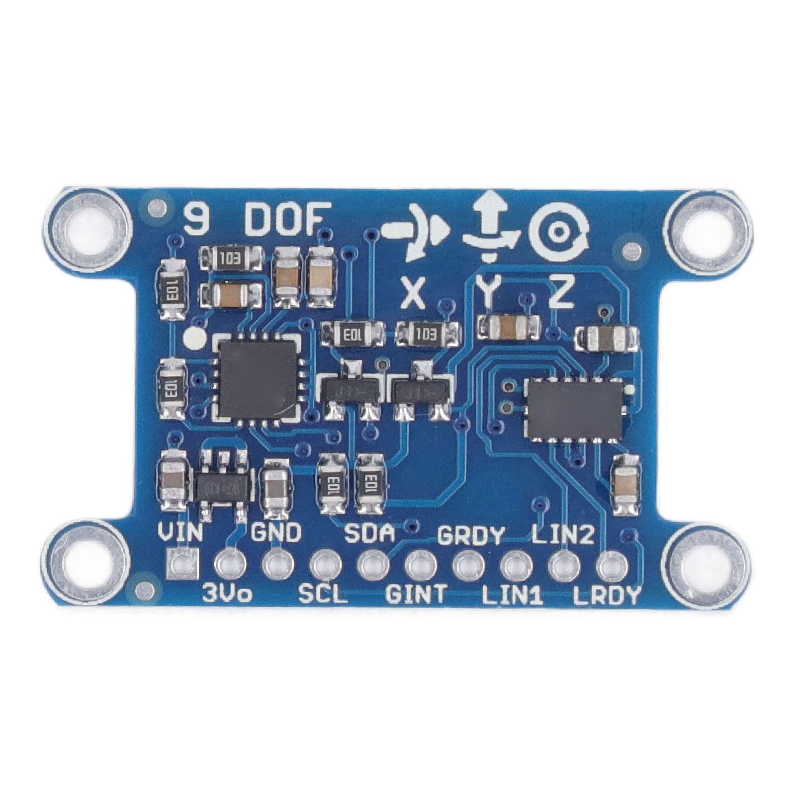 

Gyroscope Module 9 Axes Digital Gyroscope Sensor Compass Magnetic Field Angular Velocity Module 3‑5V