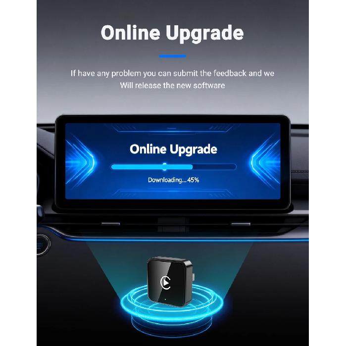Adaptor Wireless XUDA pentru Android Auto Cutie Mini Inteligentă Plug And Play Universal Pentru VW Toyota Nissan Honda Ford Benz 2025