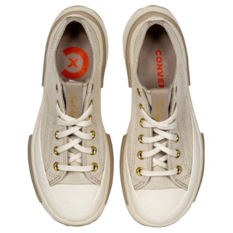 Converse Run Star Legacy CX Gold Fashion Comfortable Slip Resistant Durable Low Top Canvas Shoes Women sneaker Beige A13822C