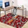 Chicago Bulls Design Area Rug Personalized Name- Non-Slip, Soft & Cozy Floor Mat for Living Room, Office - Indoor/Outdoor Carpet