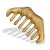 Green Sandalwood Coarse Teeth Massage Comb for Relaxing Scalp Care & Daily Use