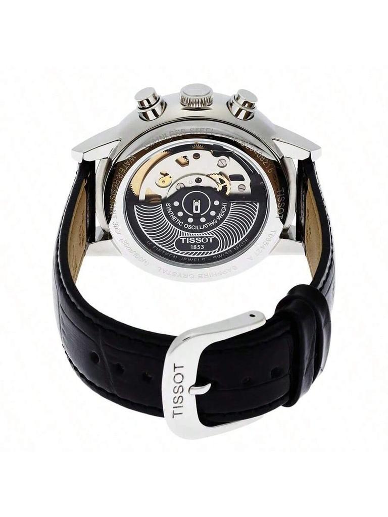 Men's Automatic Mechanical Watch, Black Round Dial, Swiss-made, Stylish Simple Men's Accessory, Men's Wristwatch, Versatile T085.427.16.013.00