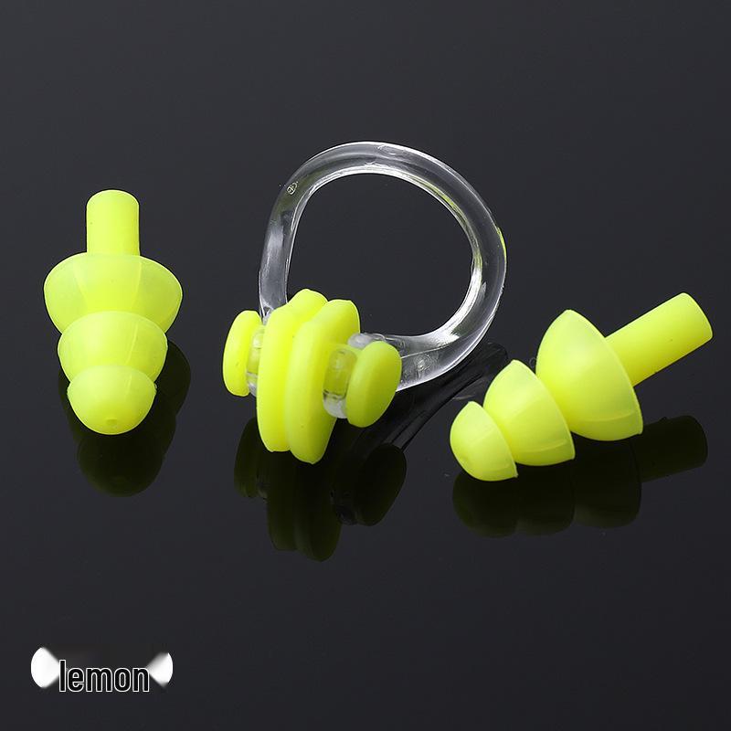 Diving Nose Clip & Earplug Set for Adults & Kids - Professional Silicone Waterproof Swimming Gear