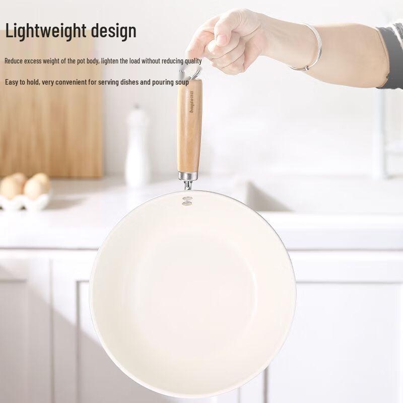 Bayco Non-Stick Wooden Handle Frying Pan