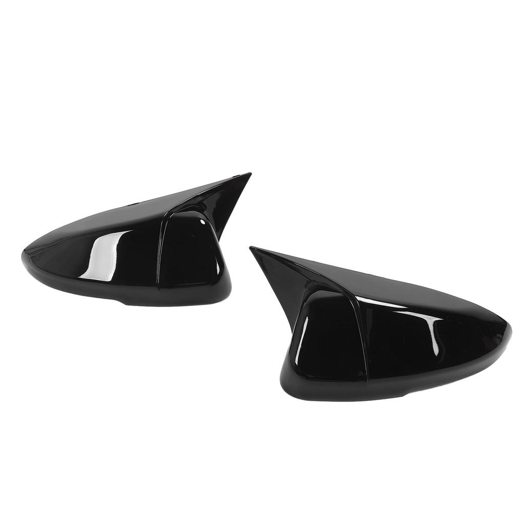 1 Paar Rückspiegelabdeckungen ABS-Material Ochsenhorn-Stil Links Rechts Türspiegelkappe für Accord 2023–2024 Glänzend Schwarz