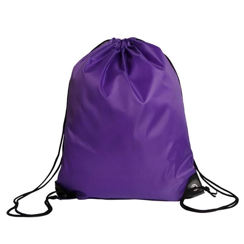 Custom Logo Colorful Polyester Drawstring Backpack for Sports & Marathons