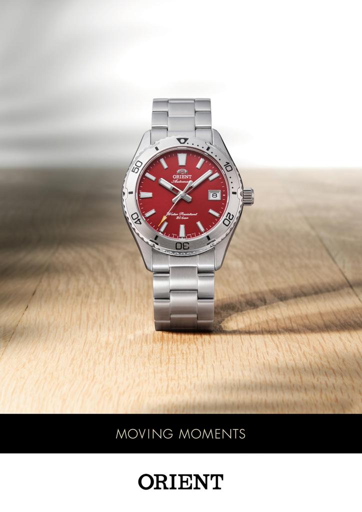 Mako 40 Automatic Winding Automatic with Domestic Warranty [ORIENT] Watch, Mechanical, Diver's Watch, RN-AC0Q09R, Men's, Red, Manufacturer's