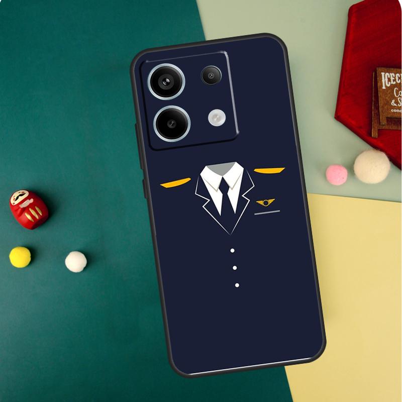 

Airplane Pilot Epaulette Case For Xiaomi Redmi Note 14 Pro 13 12 11 10 15 Pro Plus Redmi 15C 14C 13C 10C 12C 15 Funda Redmi 12C