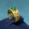 Unique Design Adjustable Copper Ring With Geometric Style For Women Fashion Jewelry