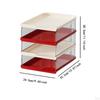 Desktop File Organizer Document Holder for Desk Newspaper Files Shelves Rack Letter Tray
