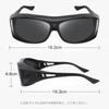 TINHAO Sunglasses with Bendable Polarized UV400 for Black Over-the-Eye Lenses, Sunglasses, Protection, Cycling, Driving, Fishing, Running, Baseball,