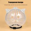 Katzenblasenmaulkorb Transparent Atmungsaktiv Kätzchenhaube Bissverhinderung Haustierhelm für Katzen Pflege Baden Krallenschneiden Sicher
