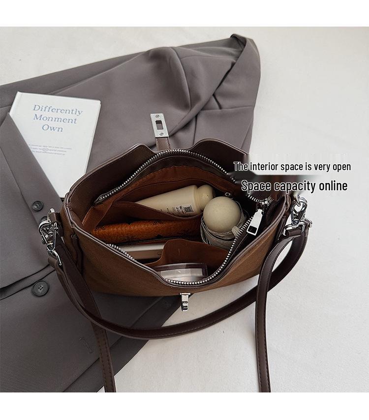 2025 Vintage Matná Minimalistická Velkokapacitní Taška Přes Tělo/Taška Přes Rameno