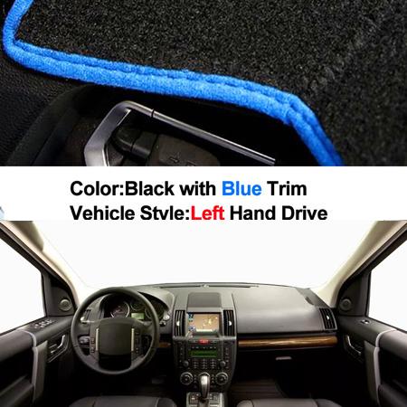 2 Layers Car Inner Dashboard Cover Dashmat Pad Carpet Sun Shade For Land Rover LR2 Freelander 2 2007- 2013 2014 Left Hand Drive