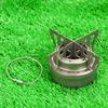 TOMSHOO Outdoor Titanium Alcohol Stove & Rack Combo Set Mini Ultralight Portable Liquid Alcohol Stove with Cross Stand Stove Rac