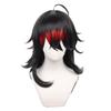 Vox Akuma Cosplay Wig Long Black Hair With Stunning Gradient Red Highlights