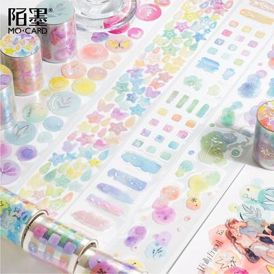 MINKYS 1M PET Starry Star Graffiti Tape Cute Cartoon Creative Decorative Stickers Back To School Stationery