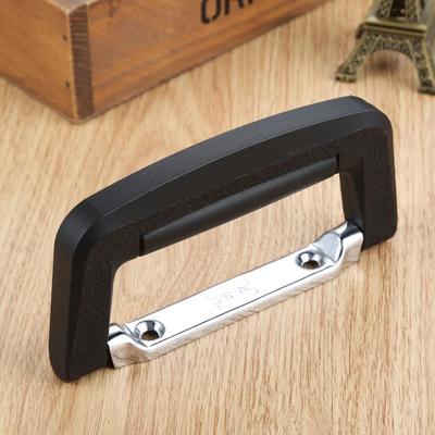 1 pz Maniglia Nera per Valigetta Porta Attrezzi Tirante per Armadio Manopola per Valigia da Viaggio Trolley per Chitarra Valigia Ventiquattrore Pezzo di Ricambio 130*64mm