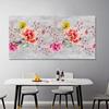 Abstract Flowers Art Pictures for Living Room Canvas Posters and Prints Pink Purple Yellow Wildflowers Bedroom Decoration Picture
