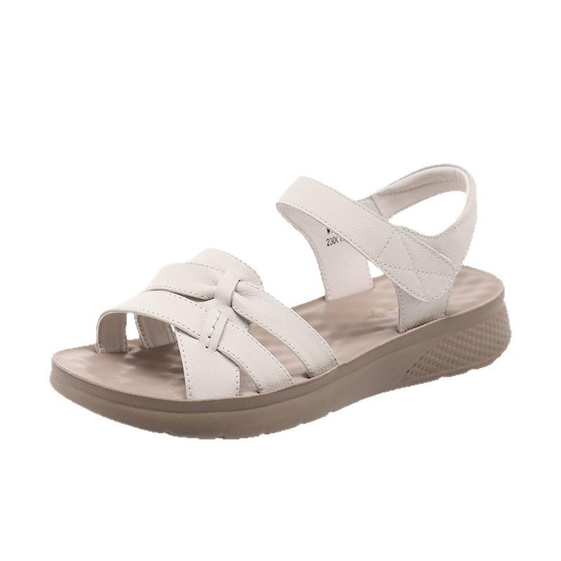 Red Dragonfly Women's Thick-Soled Summer Sandals - Soft Sole, Non-Tiring, Genuine Leather, 2026 New Style.