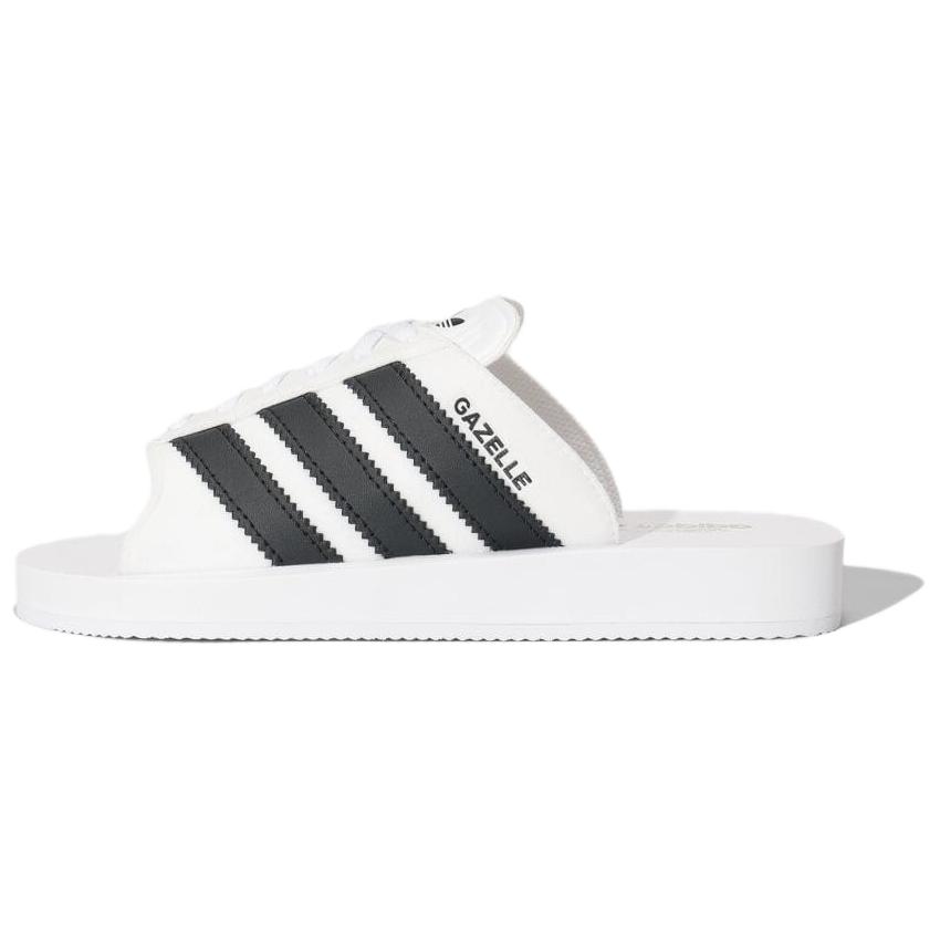 Adidas Gazelle Badeschuhe Weiß Schwarz Unisex Sneaker Schuhe-Weiß Core-Schwarz JQ7420