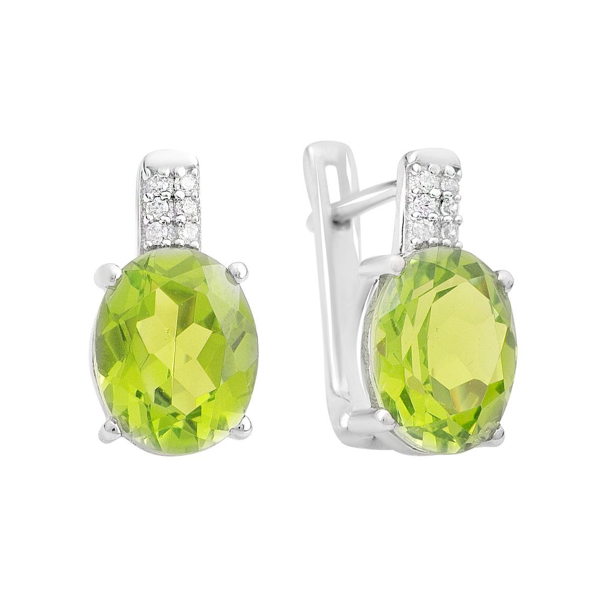

Срібна каблучка з хризолітом 6.219ct (2157342) смарагдовий