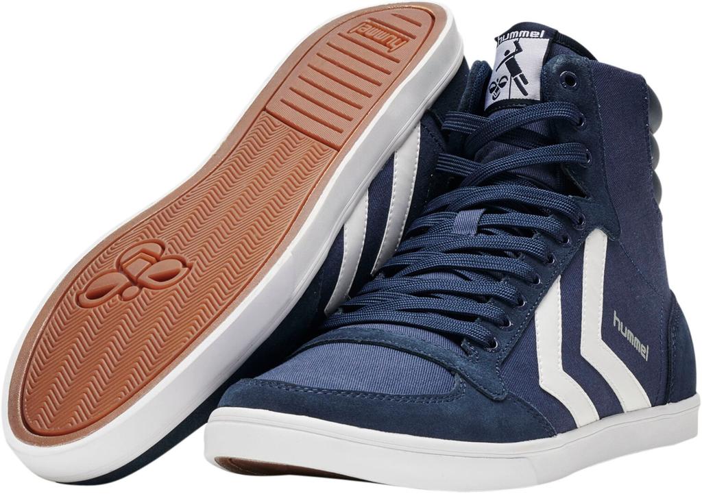Кроссовки Hummel Slimmer Stadil High Canvas черные/пурпурные