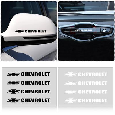 4 stk Bil Dørhåndtag Klistermærker Dæk Bakspejl Bil Styling Til Chevrolet Colorado Cruze Captiva Malibu Trax Aveo Camaro Sonic Tahoe Impala Equinox