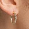 Retro Hong Kong style temperament earrings, fashionable geometric circle ears, metal ear buckles, hot-selling Temu light luxury earrings