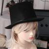 Cosplay Fedora Hat Fancy Dress Costume Retro Top Cap Bowler Top Hat Magician Top Hat Performed Hat