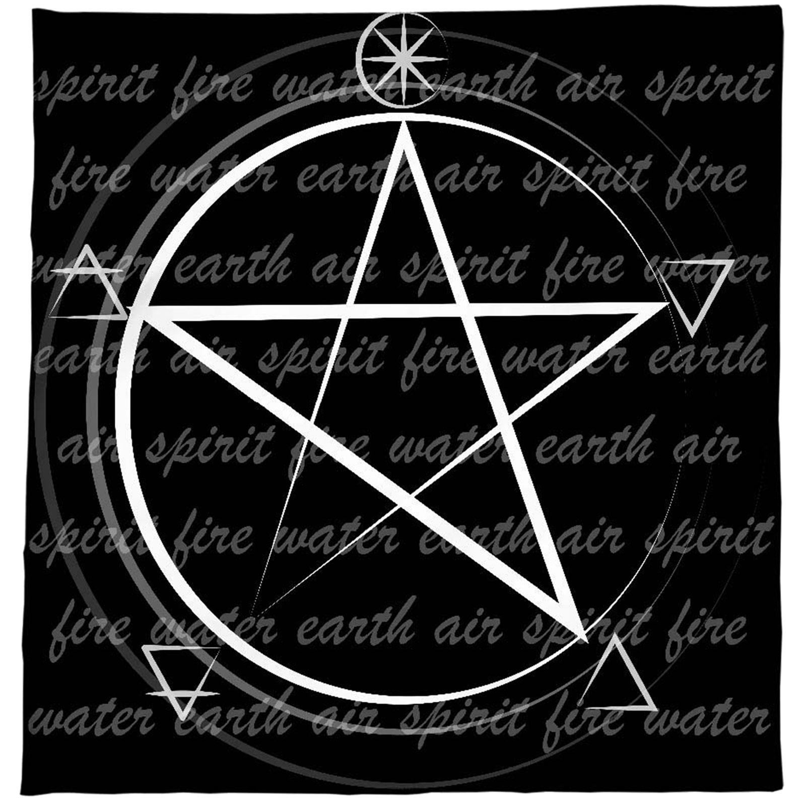 

Divinations Tablecloth Pentagrams Astrologys Tarots Cards Tablecloth Altars Cloth Divinations Board Game Accessorys 60x60cm