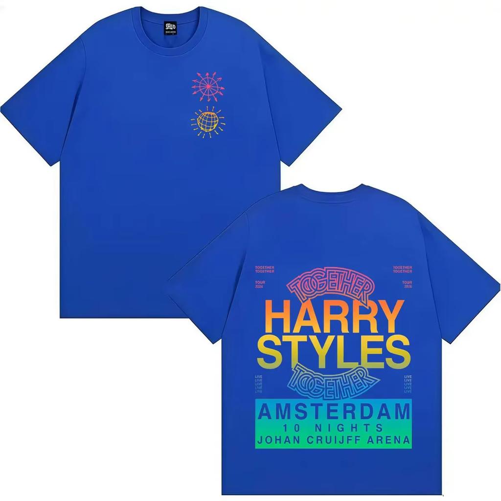 Vintage Spłowiony Harry Styles Together Together Tour 2026 Pop Rock Disco Piosenkarz Brytyjski Artysta Muzyczny Nadruk Bawełniana Koszulka Męska Damska Tee Letnia Casual