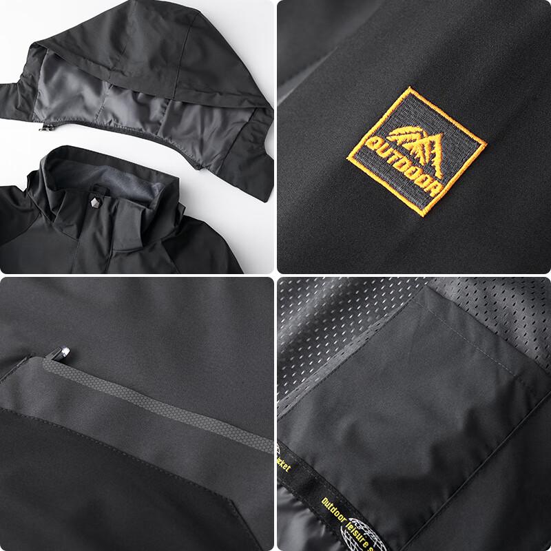 Dibinze Men's Plus Size Windbreaker Jacket