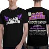 Black Sabbath Zpět na začátek Rocková kapela 2025 Pánské Dámské Tričko Merch Vtipná Trička Tričko 100% Bavlna Dospělý Moto