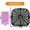 6QT Air Fryer Rack for Instants Pot Vortex Plus 6QT XL Air Fryers, Premium Air Fryer Grill Crisper Plate Pan Tray Grate Shelf Grid for Instants