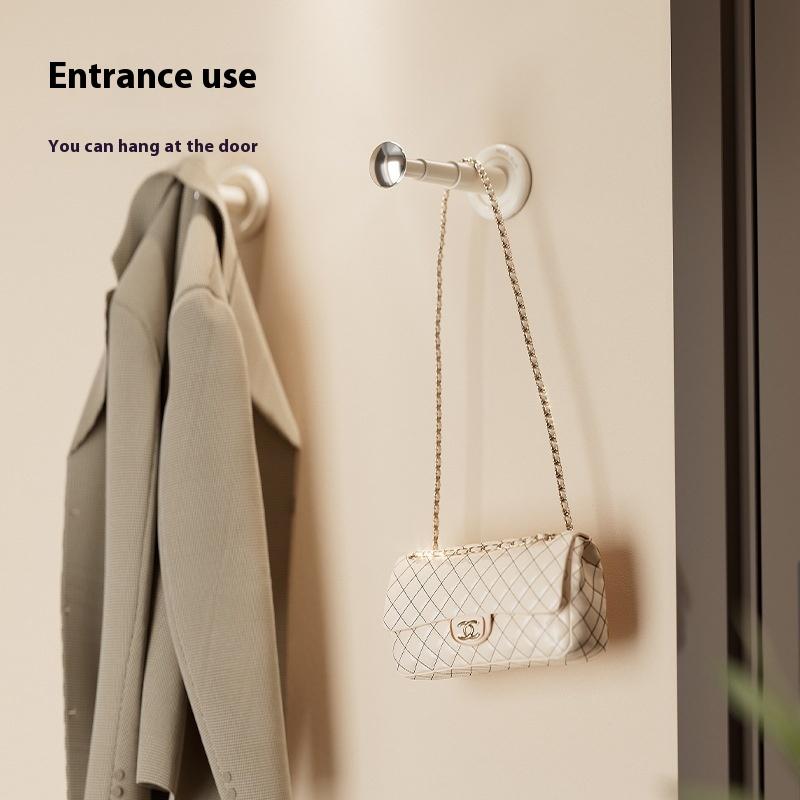 Justerbare Kleshengere Oppbevaringsløsning Enkel Montering Utrekkbar Kleshengerstativ Enkel Montering for Bad og Entréer