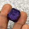 CERTIFIED Natural Purple Amethyst Cube Cut 37.45 Ct Loose Gemstone For Her