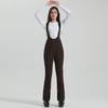 2024 Gsou Snow Winter Ski Pant Women Snowboard Strap Trouser High Waist Elastic Windproof Waterproof Thicken Thermal for Outdoor