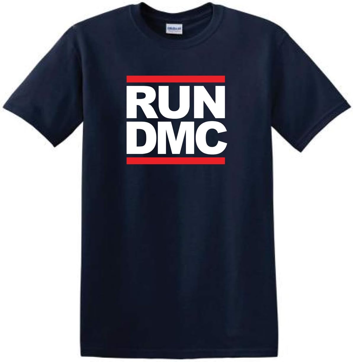Run DMC Hip Hop Retro Rap 80s Cult Band Heavy Cotton T-Shirt S темно-синий
