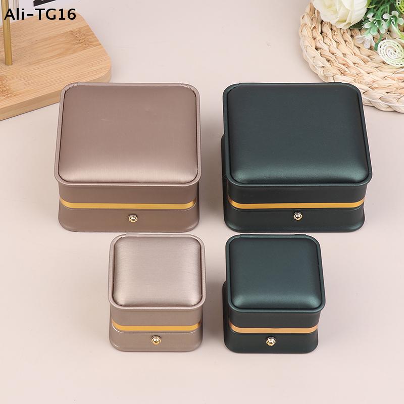 1PC Jewelry Box High End Leather Ring Box Jewelry Box, Valentine's Day, Mother's Day, Birthday Party Gift Box