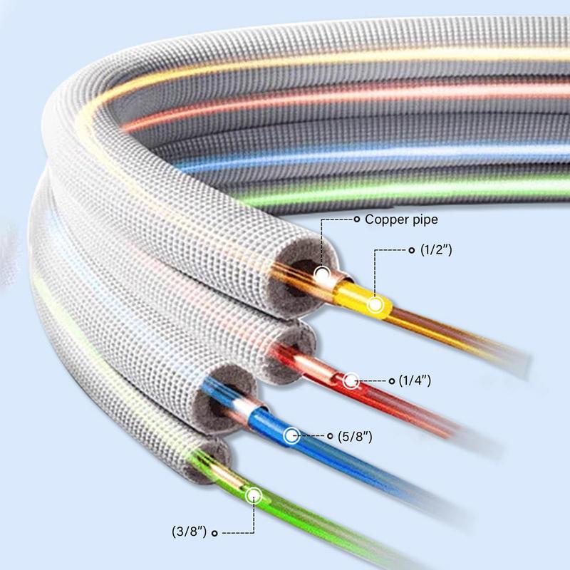 4PCS Copper Pipe Protector Set 1/4in 3/8in 1/2in 5/8in PE Plastic Pipe Bending Tool for HVAC Air Conditioning Refrigerator