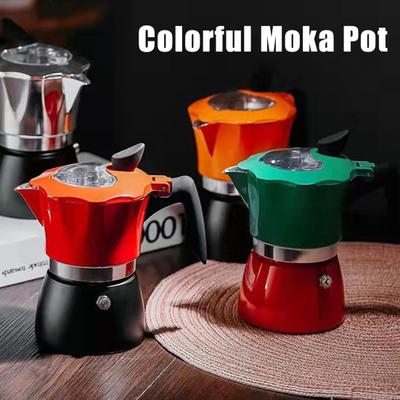 150/300 ml Moka konvička Espresso kávovar Italský kávovar na 3 šálky 6 šálků nepropustný na varnou desku