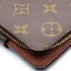 Used LOUIS VUITTON Bifold Wallet Compact zip M61667 Monogram Brown Accessory