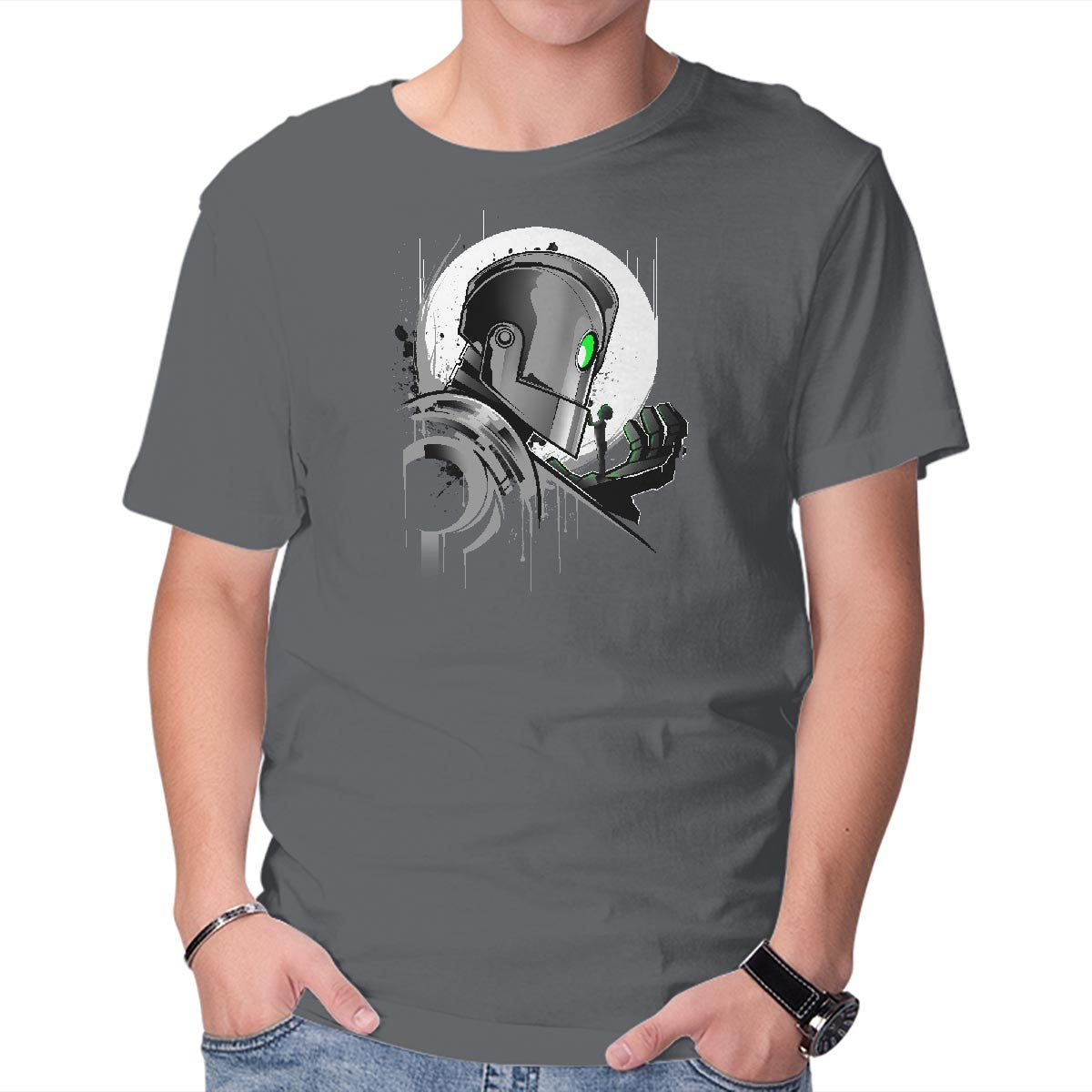 Unisex Crew Neck T-Shirt My Giant Friend Graphic Short Sleeve Casual Tee S
