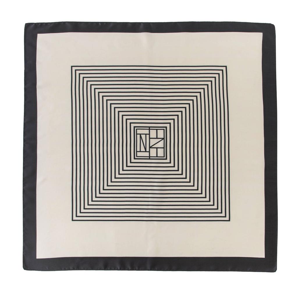 New Silk Scarf Square Scarf High Sense Versatile Korean Version Printed 70cm Square Scarf Spring and Autumn Temperament Decorative Shawl for Mother