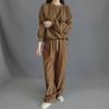 New ArrivalS Open Run Women S Crinkled SweatShirt And Wide pantS Set