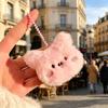 / 5cm Cartoon Soft Animal Keychains, Cute Plush Rabbit Charms, Pink Pig & Frog Doll Keyrings, Backpack Pendants, Gifts for Girls